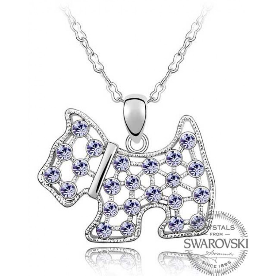 Monemel Swarovski Dog Necklace - Necklace - Monemel