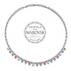 Monemel Multi Colour Swarovski Necklace