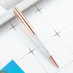 Kristal Tasli Rose Gold  Tükenmez Kalem Kristal Tasli Rose Gold  Tükenmez Kalem