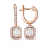 Monemel Swarovski Element Soft Pink Earring - Ear Rings - Monemel