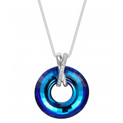 Monemel  Blue Swarovski   Special Design Necklace