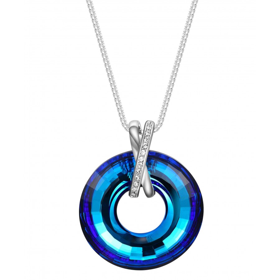 Monemel  Blue Swarovski   Special Design Necklace - Mother s Day - Monemel