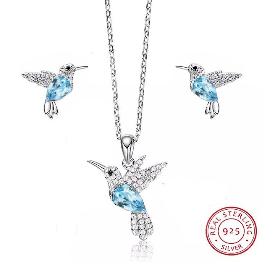 Monemel Swarovski Taşlı Kolye (Altın Kaplama) - Anneler Günü - Monemel