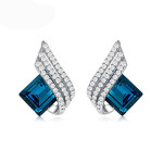   Monemel Swarovski Kare küpe(Altın kaplama)