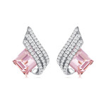   Monemel Swarovski Kare küpe(Altın kaplama)