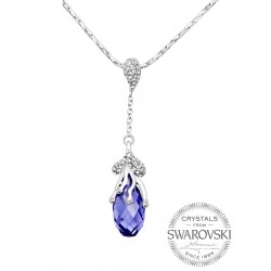 Monemel Swarovski Elements Purple Necklace