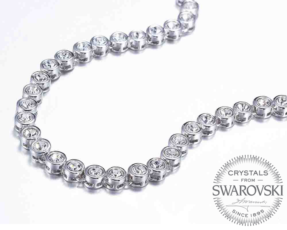 Swarovski Taşlı Kolye (Altın Kaplama) - N0451